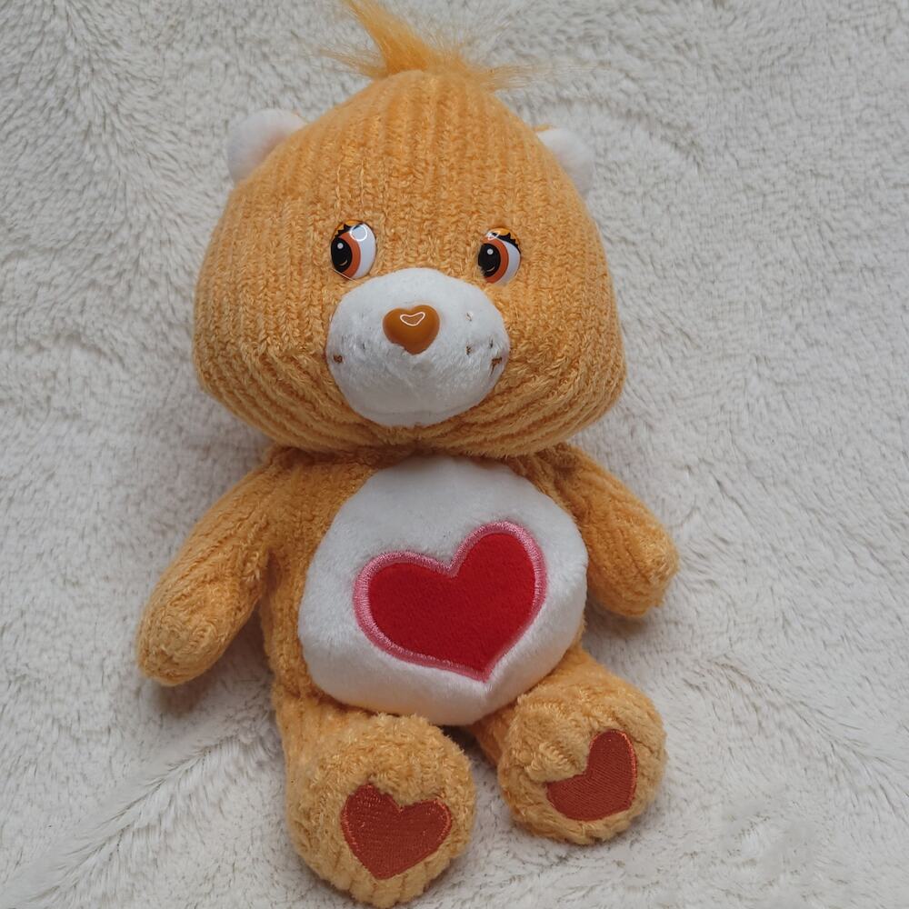 VTG 2003 Care Bears Tender Heart Chenille Plush Bear 9" by TCFC, Play Along Ltd